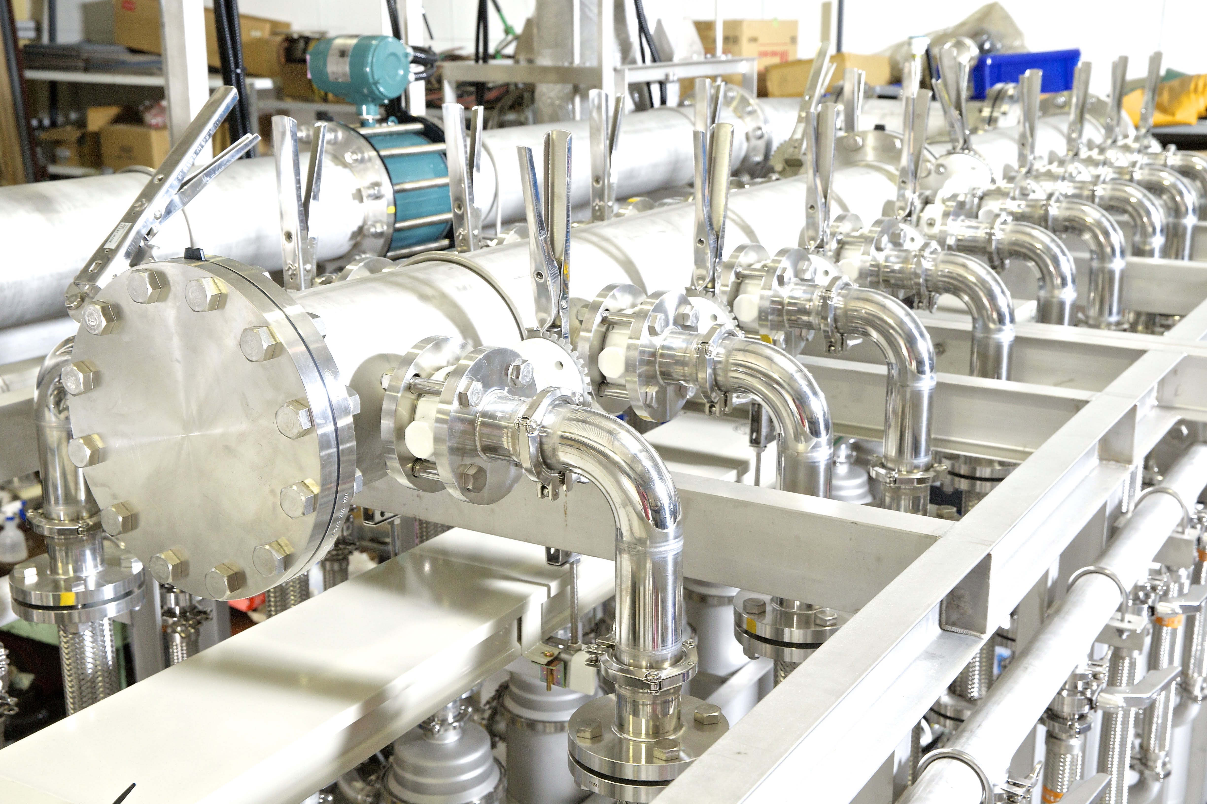 ユニット配管内面バフ研磨